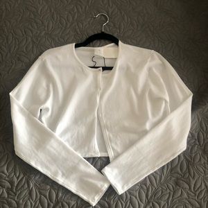 Brand New Zara White Mini Button Up